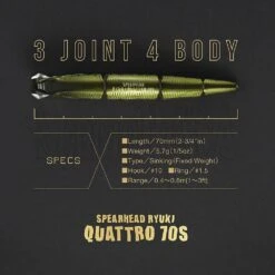 DUO Spearhead Ryuki Quattro 70S 11 DUO Spearhead Ryuki Quattro 70S -Negozio Di Pesca 0065372 spearhead ryuki quattro 70s