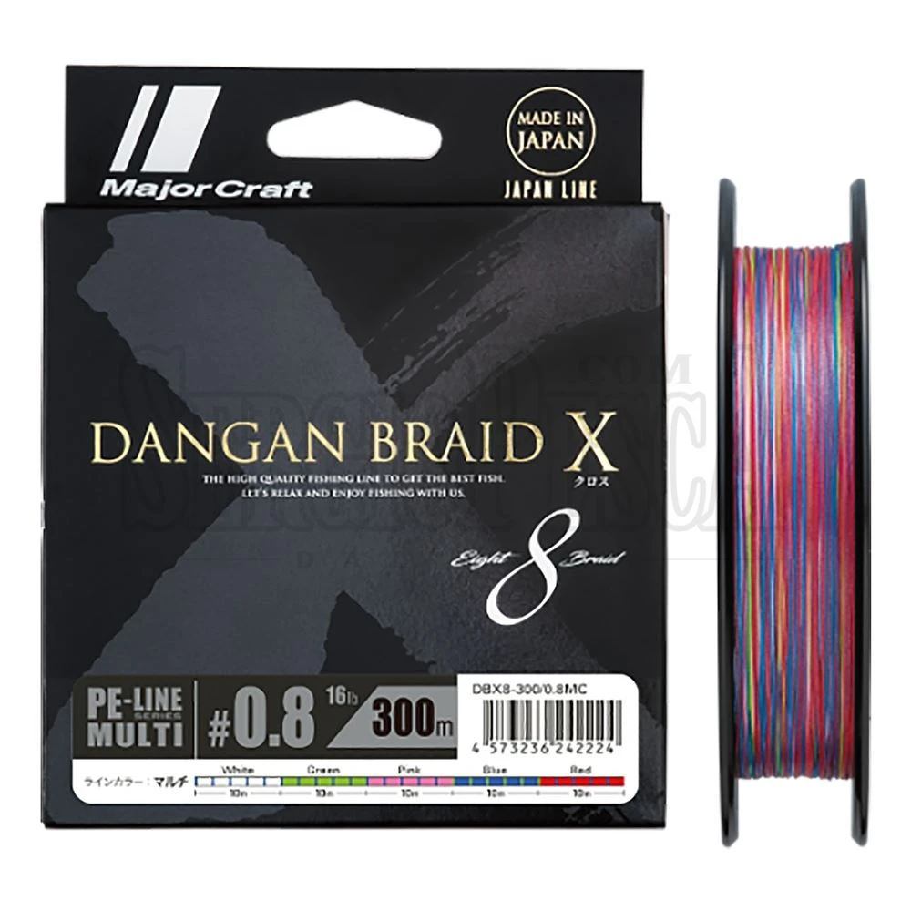 Major Craft Dangan Braid X Multicolor 3 Major Craft Dangan Braid X Multicolor