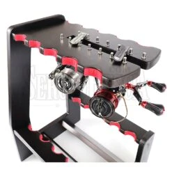 Wooden Rod Stand Open Side 12 Wooden Rod Stand Open Side -Negozio Di Pesca 0069924 wooden rod stand open side