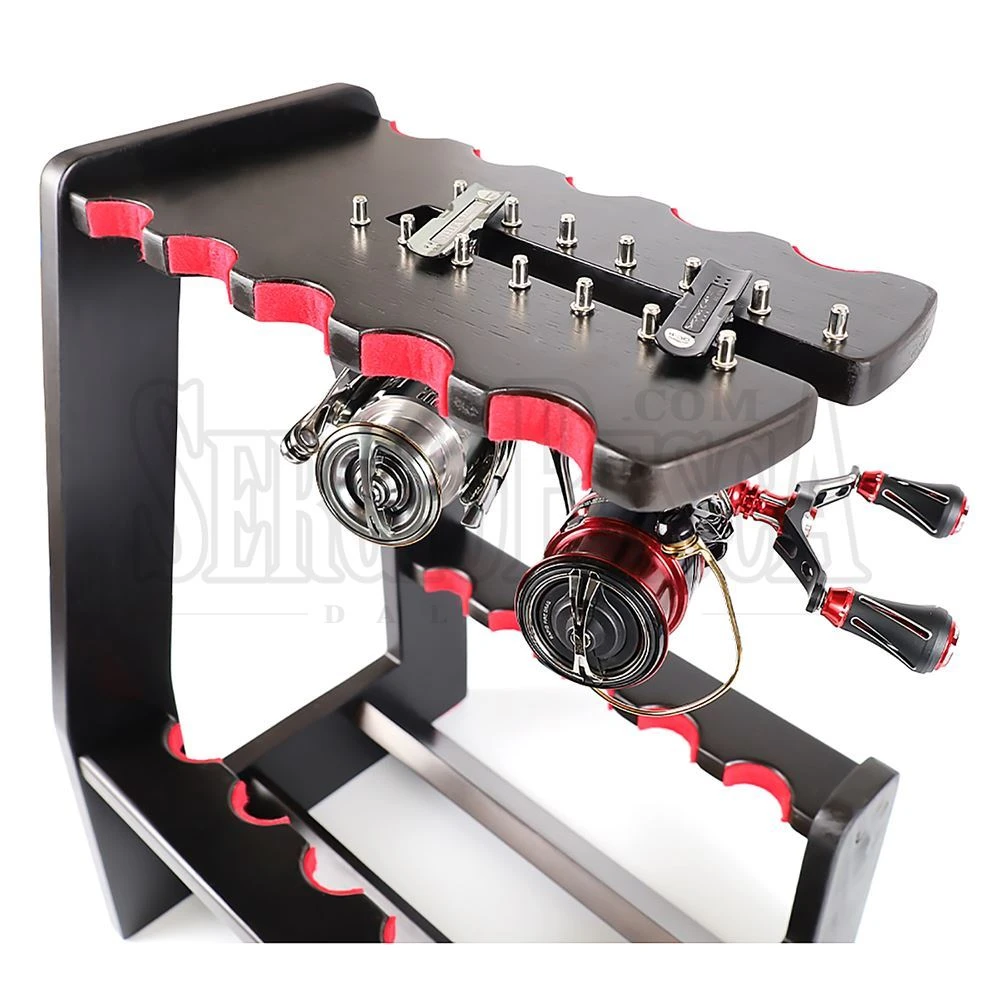 Wooden Rod Stand Open Side 6 Wooden Rod Stand Open Side - immagine 4