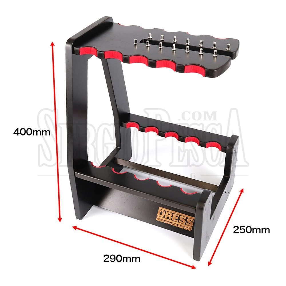 Wooden Rod Stand Open Side 9 Wooden Rod Stand Open Side - immagine 7